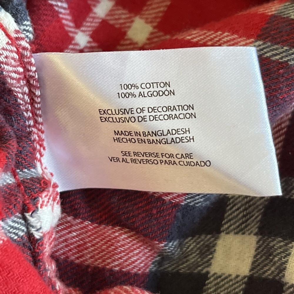 Eddie Bauer Red Plaid Long Sleeve Shirt Women's Size Large Western Rodeo - Picture 11 of 12
